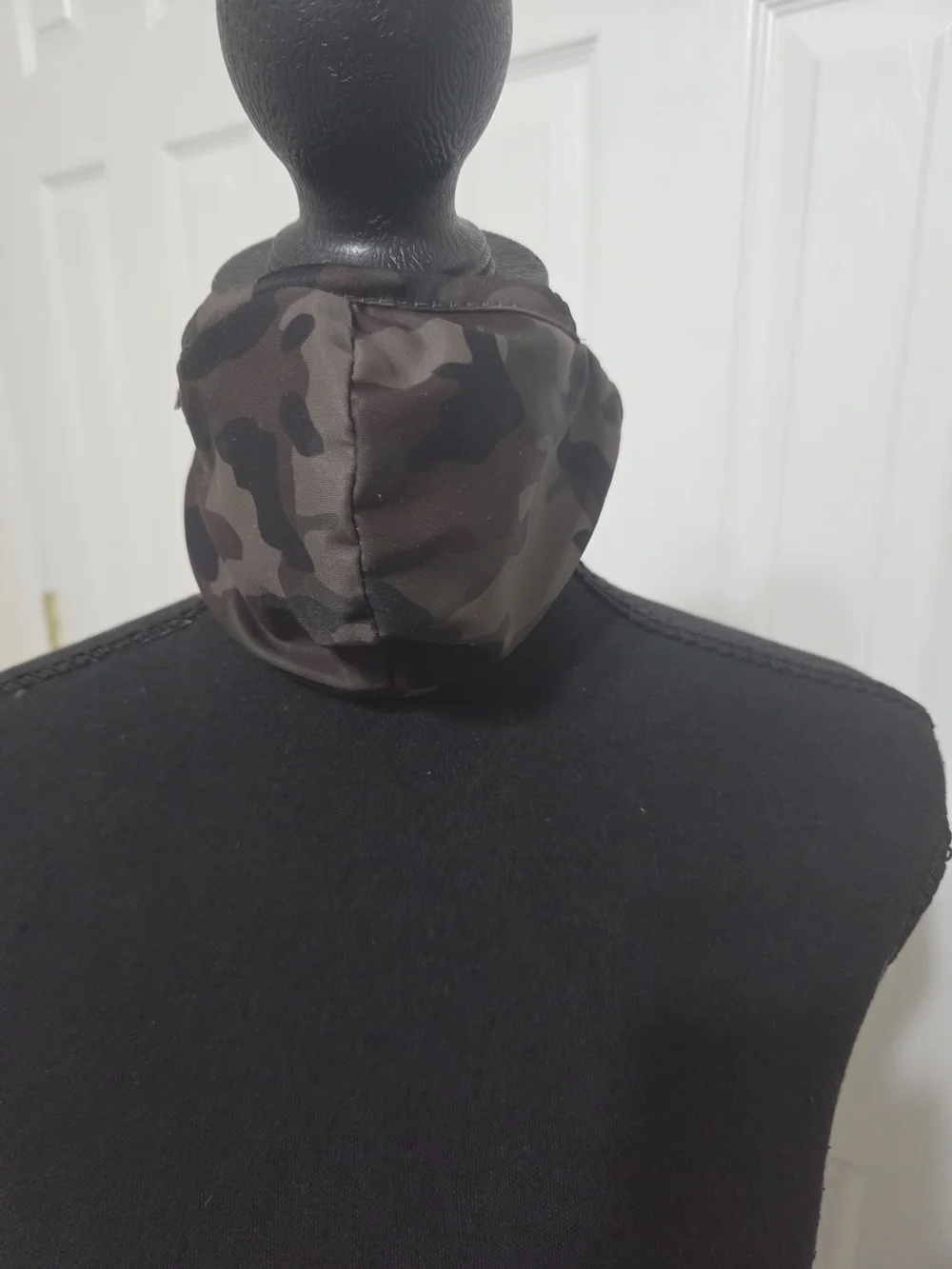 Camouflage Print FACE MASK - Olive Brown Camo